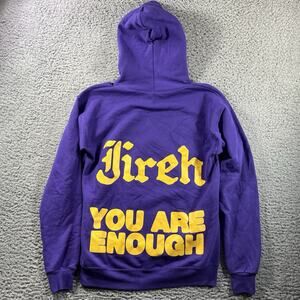 Elevation Worship Jireh You Are Enough Hoodie Purple Yellow Mens Size Small